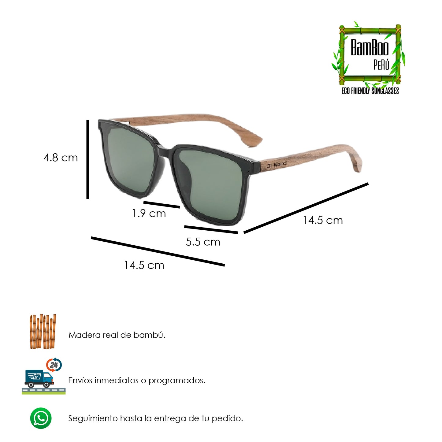 Dean Black/Green Wood